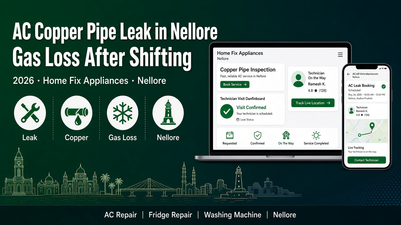 AC copper pipe leak Nellore — Home Fix Appliances Nellore blog 2026