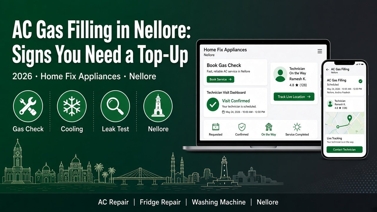 AC gas filling Nellore — Home Fix Appliances Nellore blog 2026